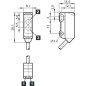 Senzor optic miniatural di-soric OH21-80NS-2C
