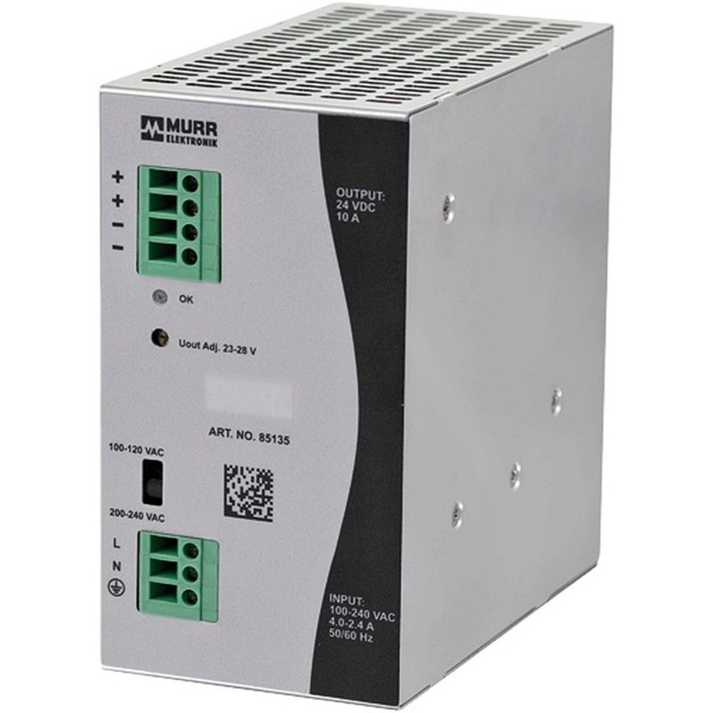 Zasilacz ELMEKO Eco-Rail 10A, 100- 240 V AC / 23-28 V DC Zasilacz ELMEKO Eco-Rail 10A, 100- 240 V AC / 23-28 V DC