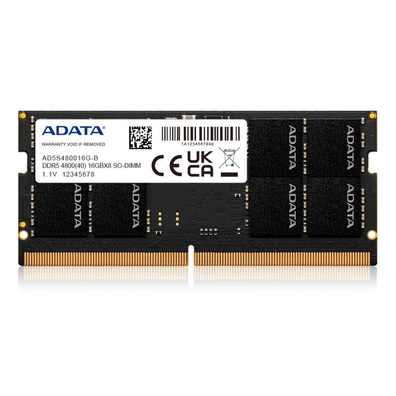 DDR5 SO-DIMM 16GB/32GB, 4800MHz, 0...85°C, ECC