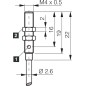 Inductive sensor di-soric DCC 04 M 0.6 PSLK/5m PUR