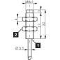 Індуктивний датчик di-soric DCC 08 V 2.5 PSLK/30
