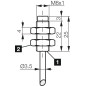 Senzor inductiv di-soric DCC 08 V 2.5 PSLK/22