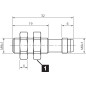 Inductive sensor di-soric DCC 08 M 1.5 POK-TSL/32