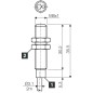 Inductive sensor di-soric DCBK 08 MB 1.5 PS-3