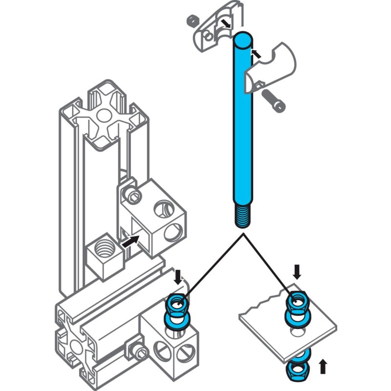 Z-UBT-KL-MS Mounting system for clamp holder